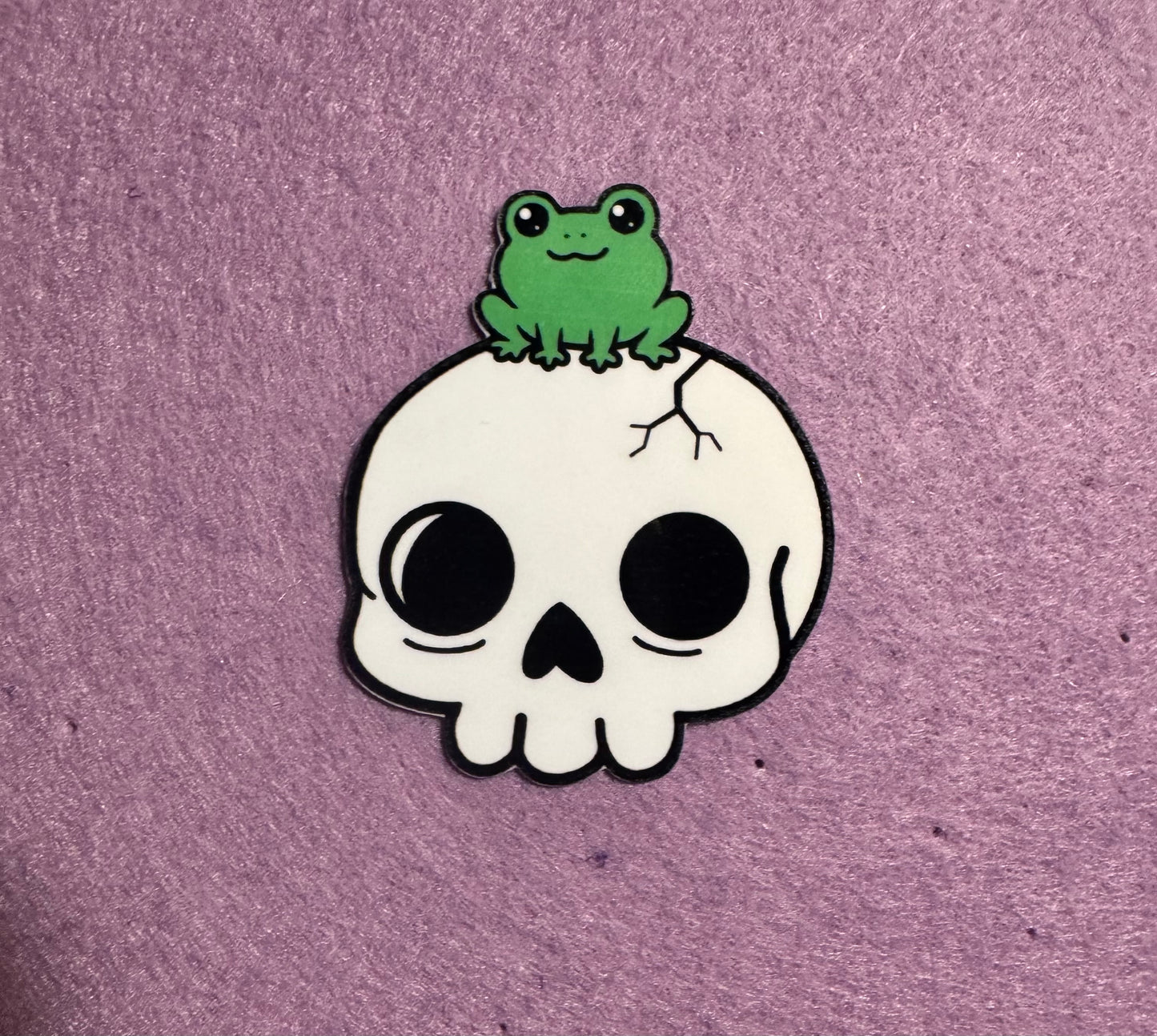 Skelly-Bones Froggy Friends Sticker