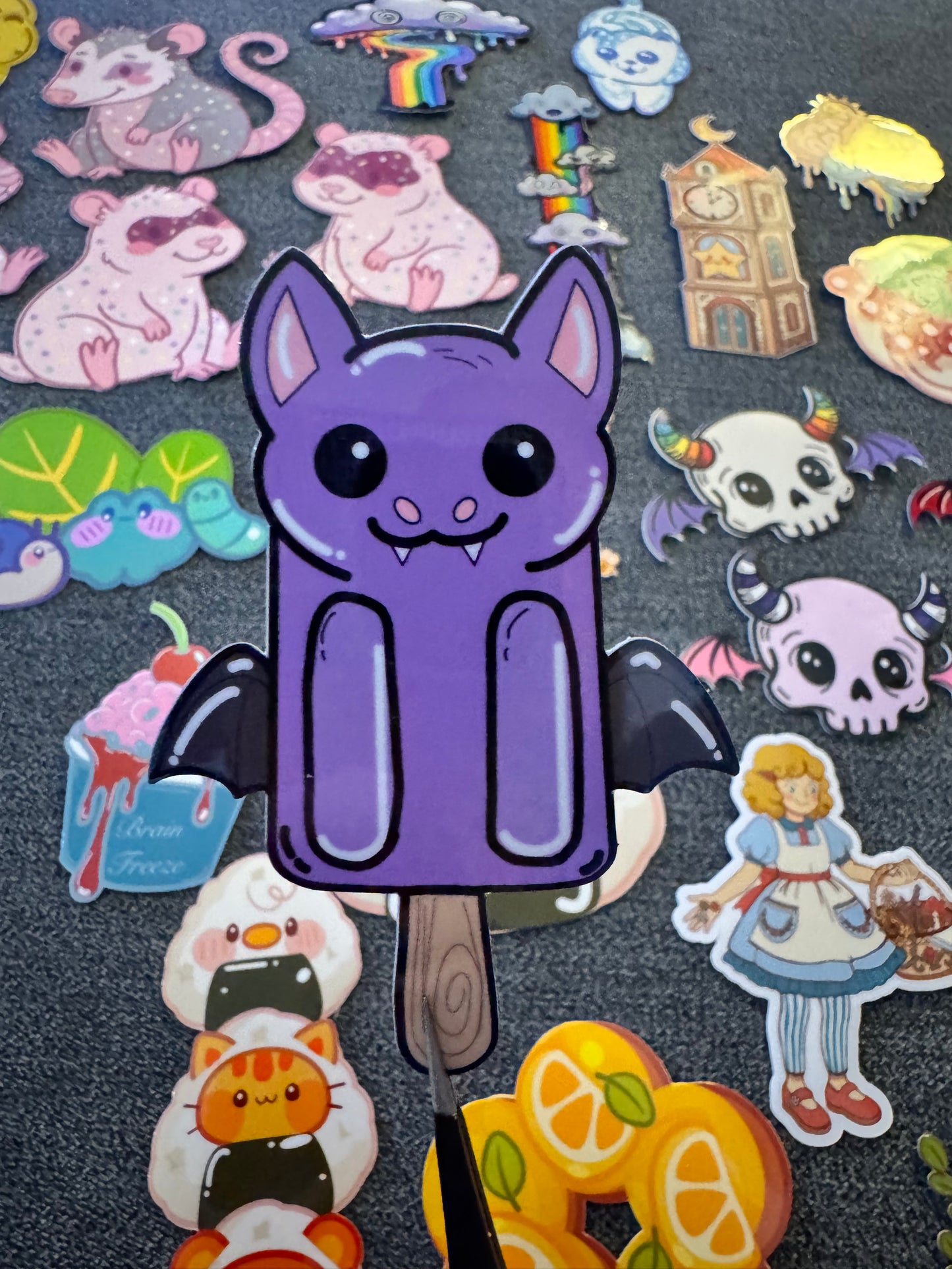 Berry Batty Popsicle Sticker