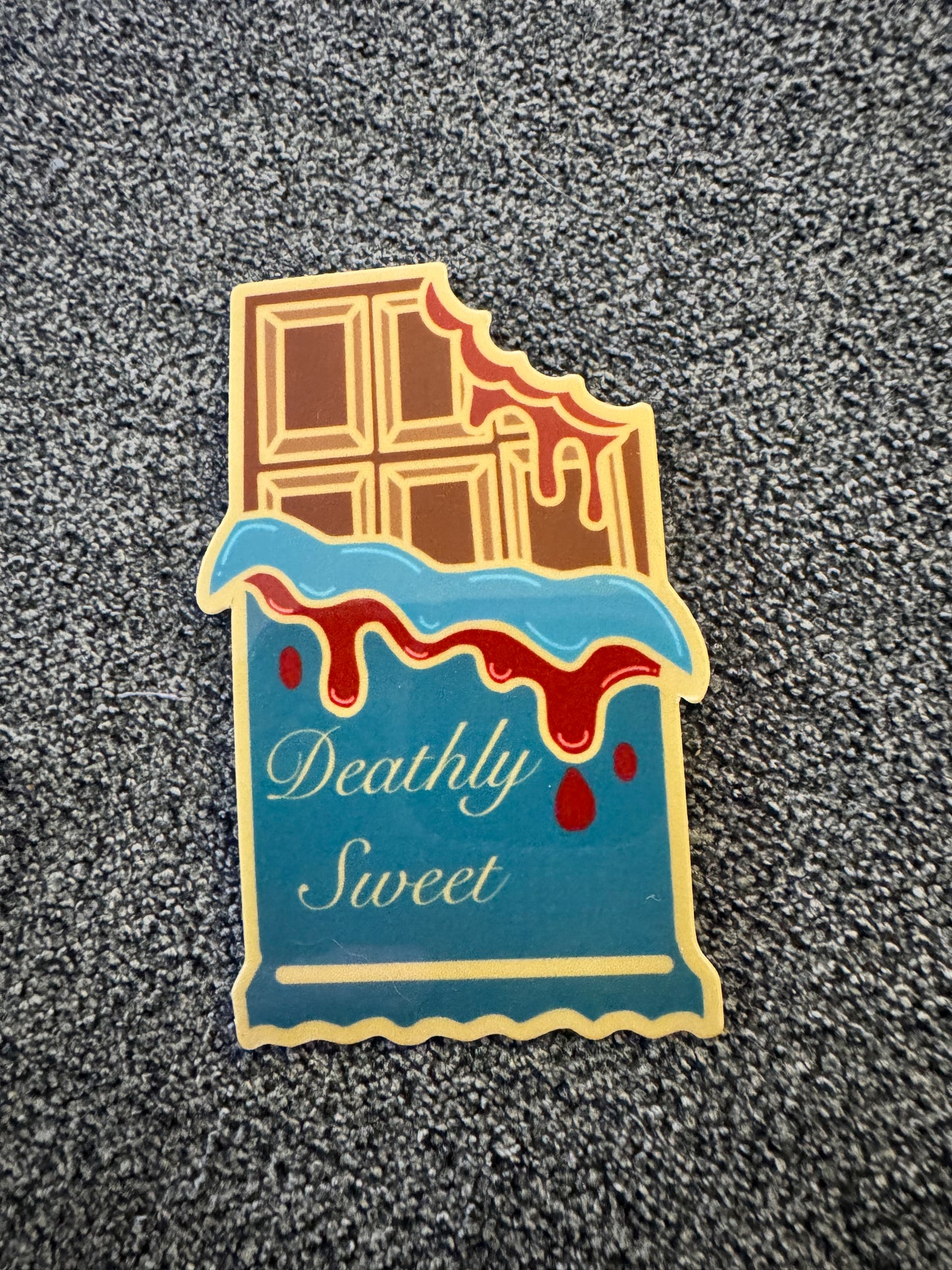 Deathly Sweet Chocolate Bar sticker