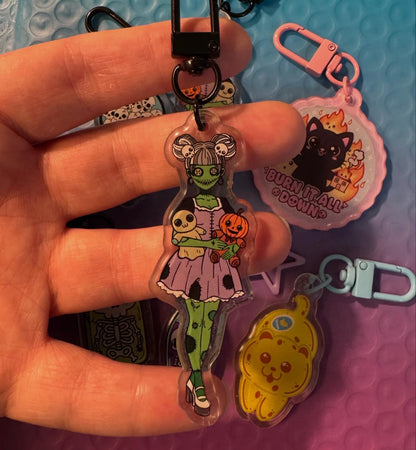 3” Zombunnie Acrylic Keychain