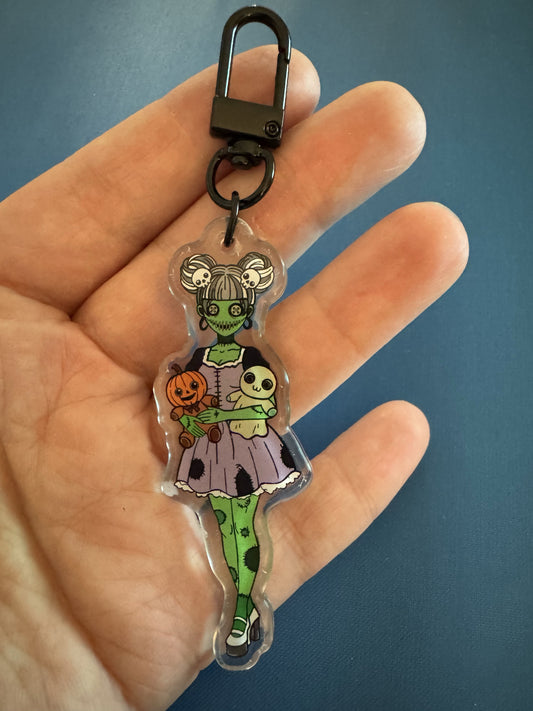 3” Zombunnie Acrylic Keychain