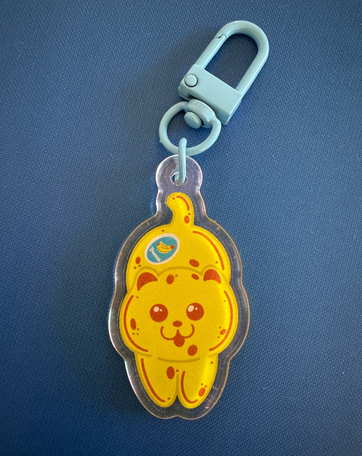 Banana Bear Acrylic Keychain