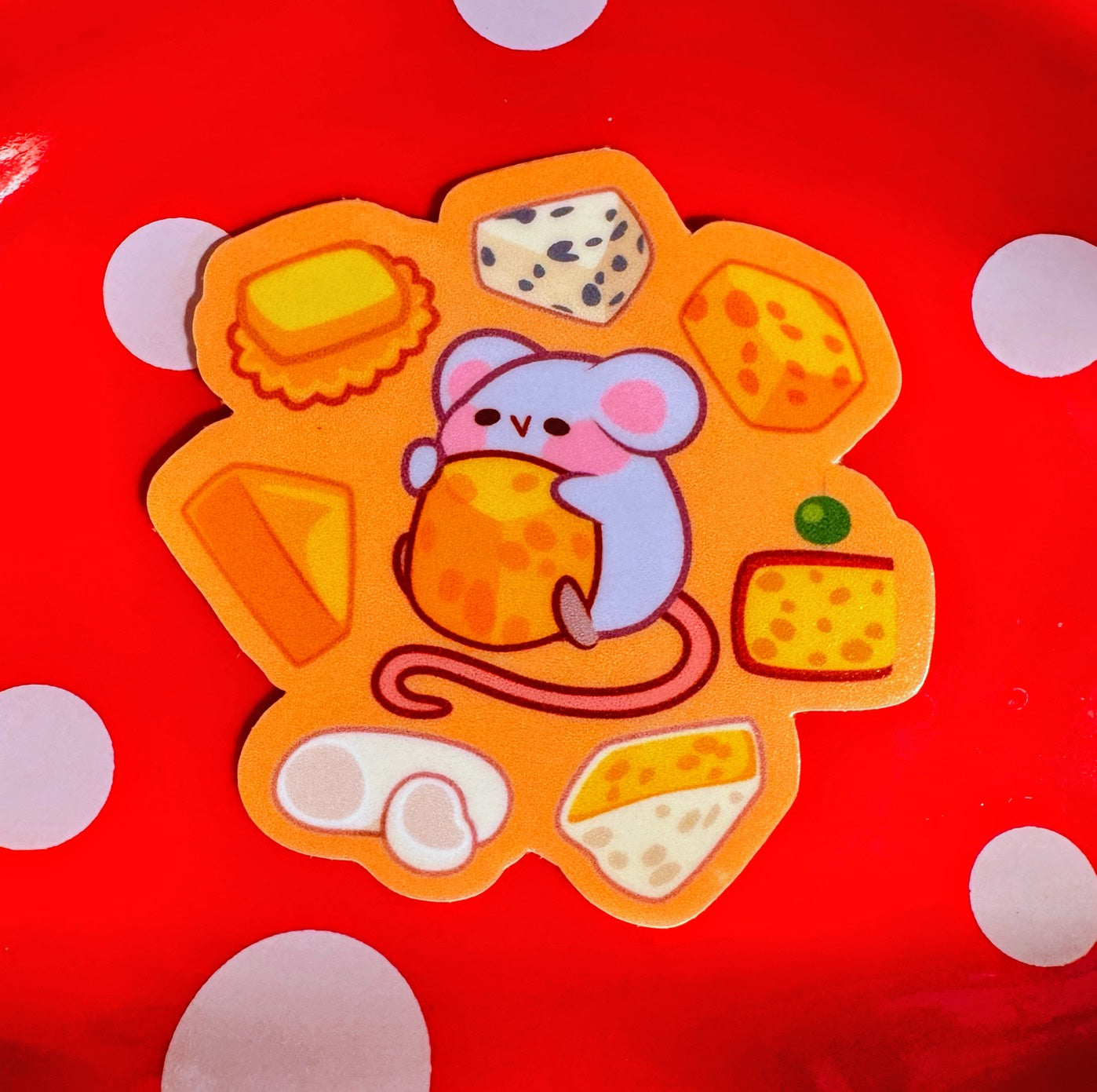 Cheese Snob mouse Sticker