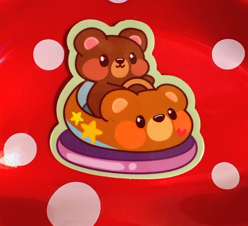 Bear Bumper Car Vinyl Sticker