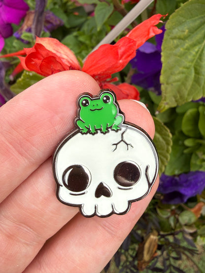 Froggy Friend Enamel Pin
