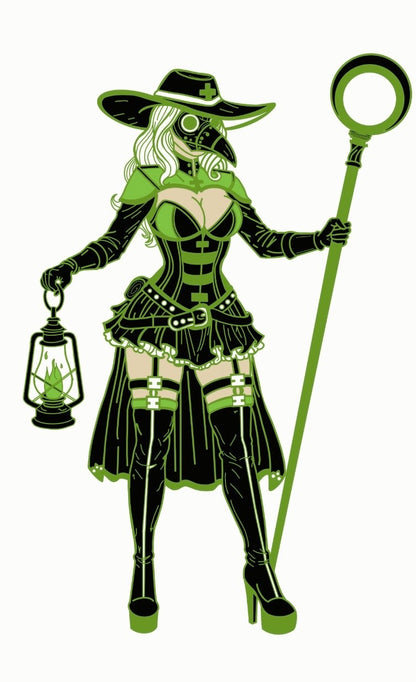Plague doctor pin up Enamel Pin PRE-ORDER✨
