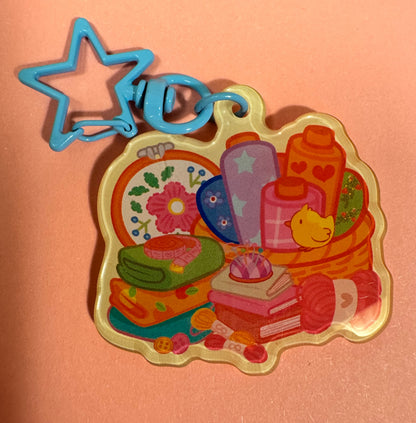 Craft bitch sewing acrylic keychain
