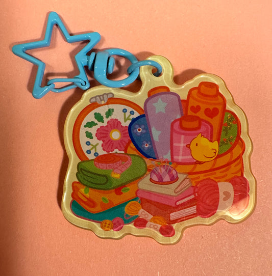 Craft bitch sewing acrylic keychain