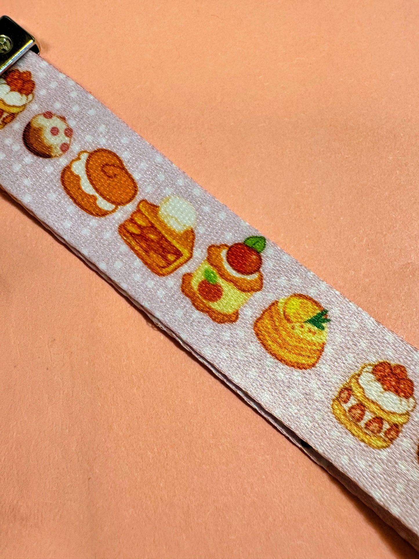 Pastel Pastries Keychain and Lanyard Combo