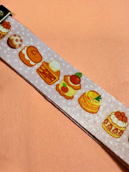 Pastel Pastries Keychain and Lanyard Combo