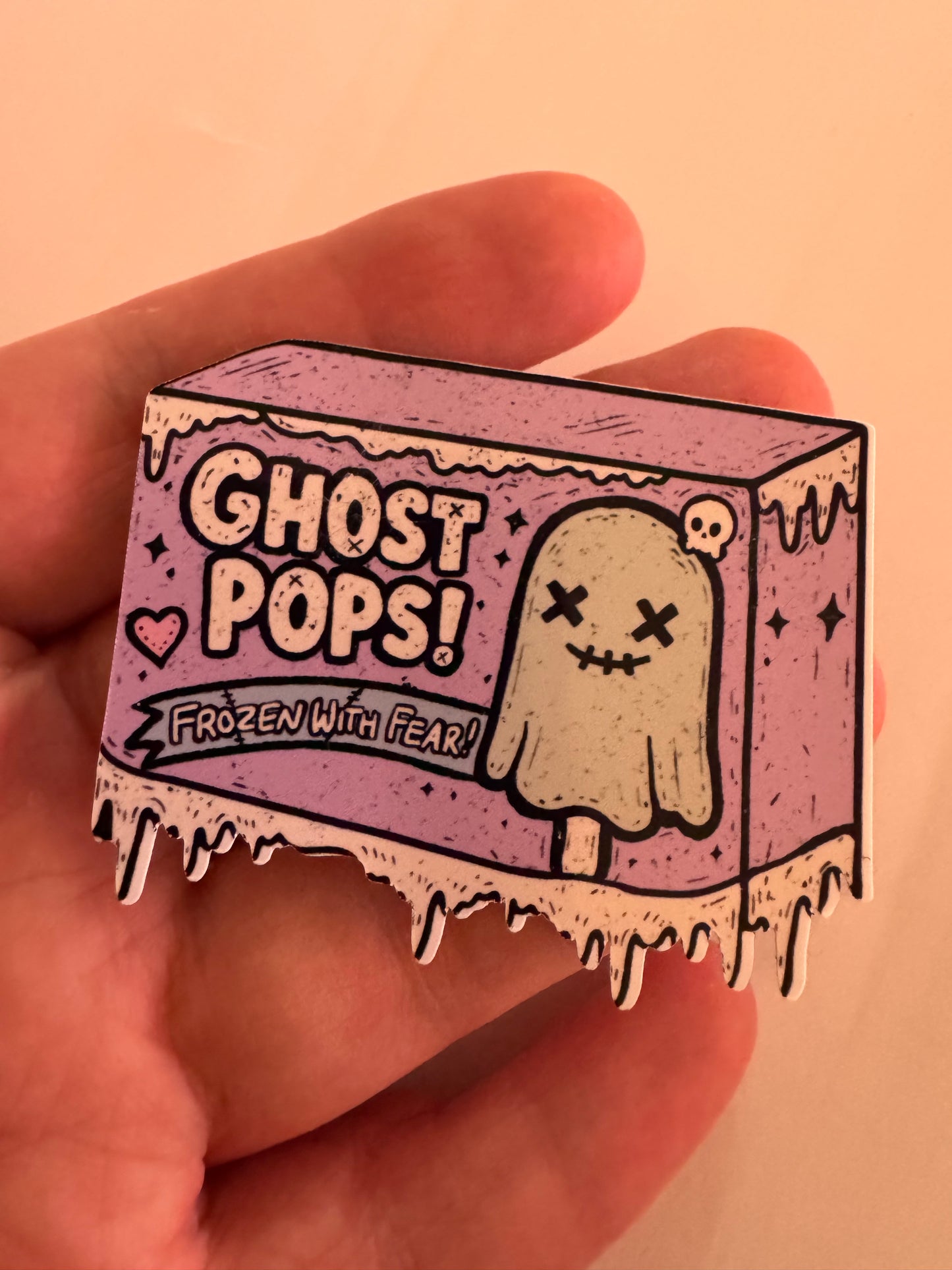 Ghost Pops Vinyl Sticker
