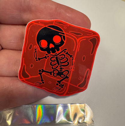 Skelly-Cube 3 sticker pack