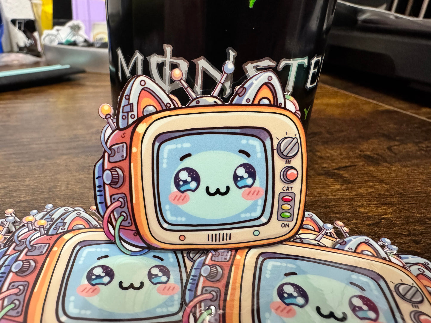 Cat TV Vinyl Sticker