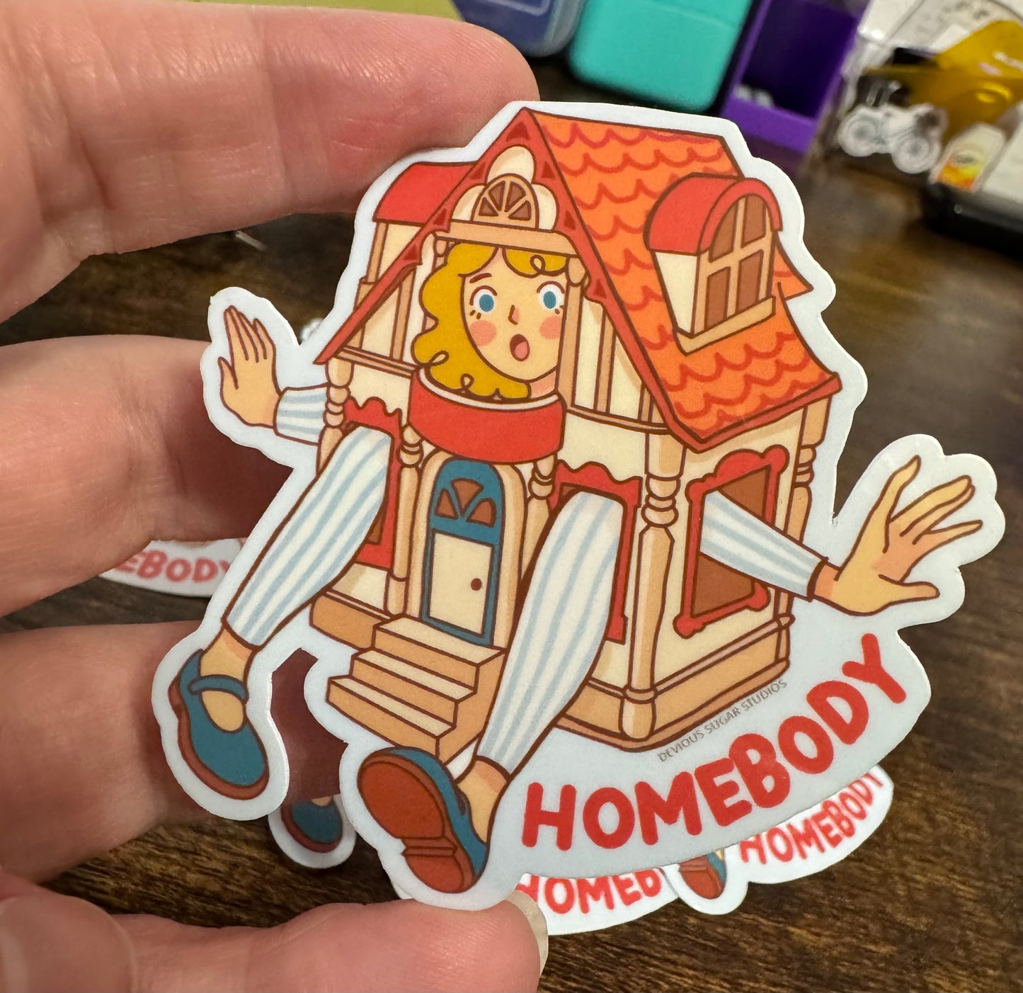 Homebody sticker