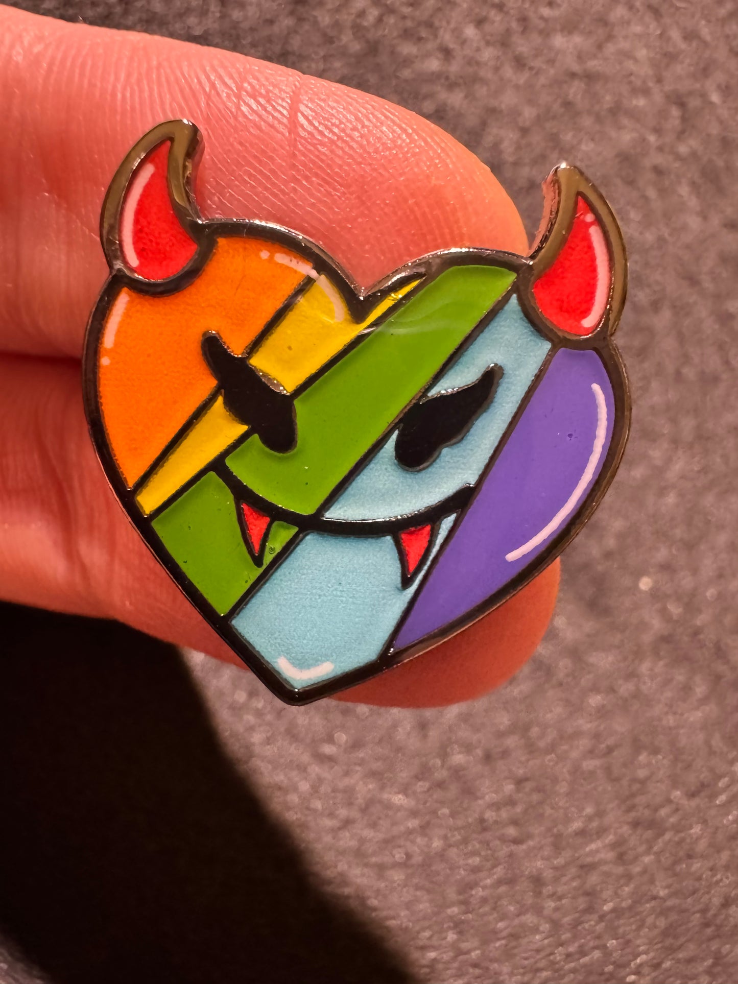 Devious Heart Enamel Pin