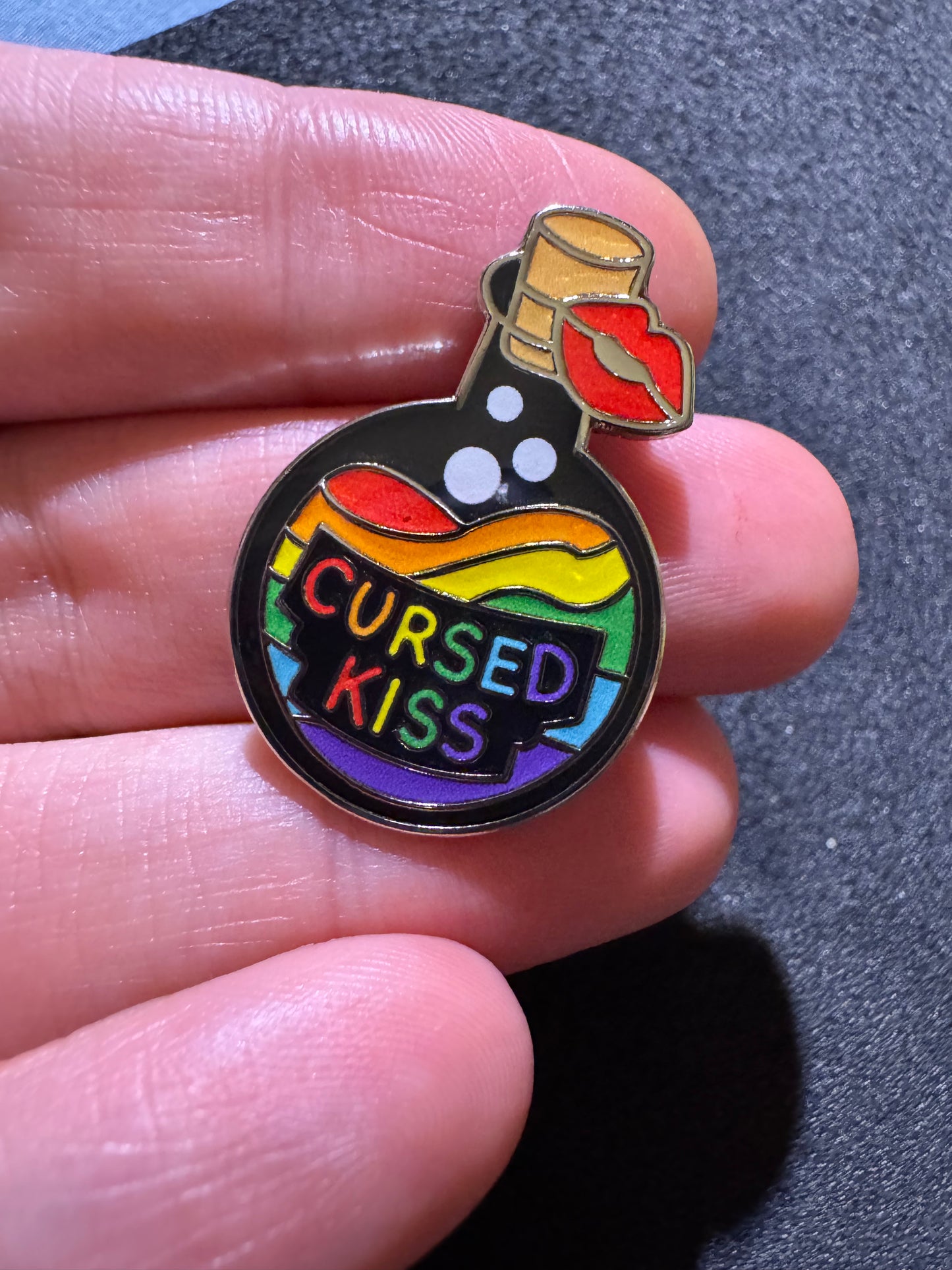 Cursed Kiss Potion Enamel pin