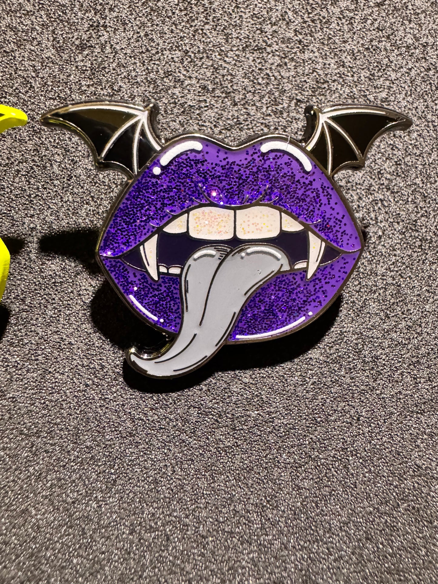 Vampire Bats Kiss Enamel Pin