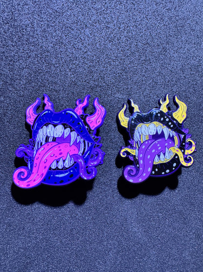 Pride piranha plant Kiss enamel pins