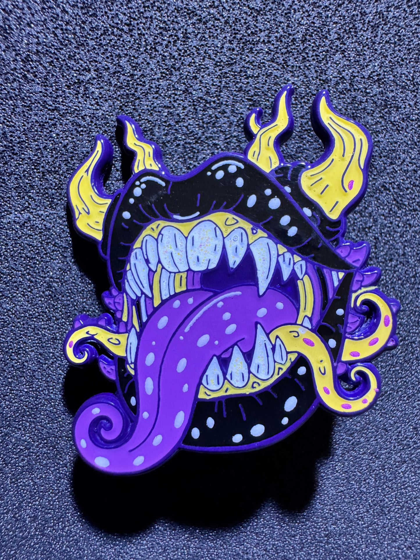 Pride piranha plant Kiss enamel pins