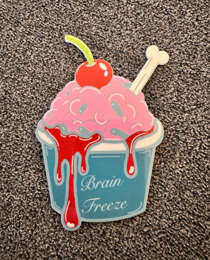 Brain Freeze Sticker