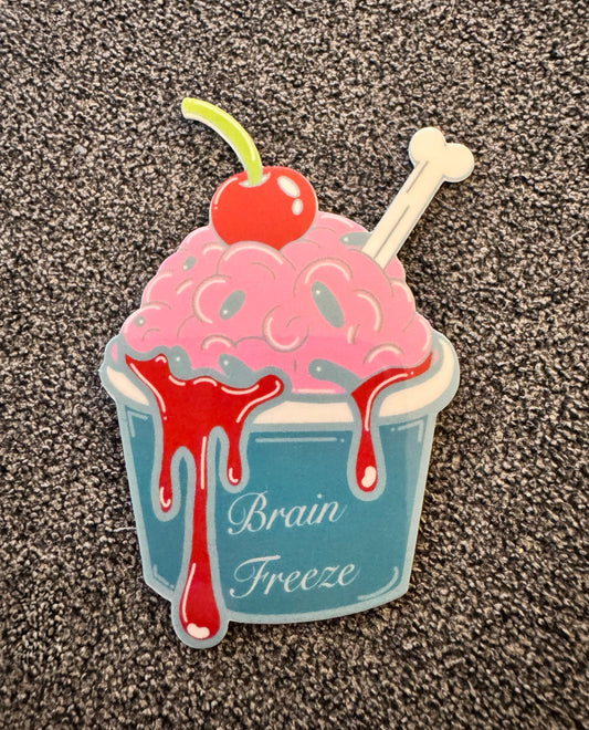 Brain Freeze Sticker