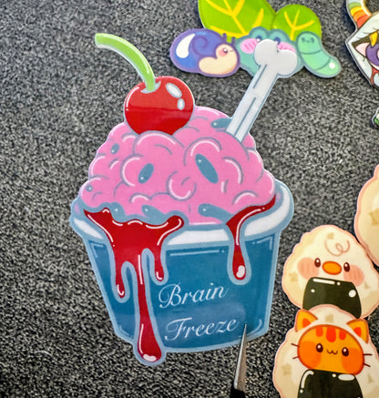 Brain Freeze Sticker
