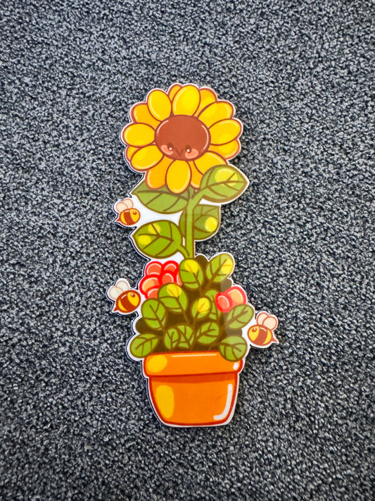 Happy Sunflower Sticker