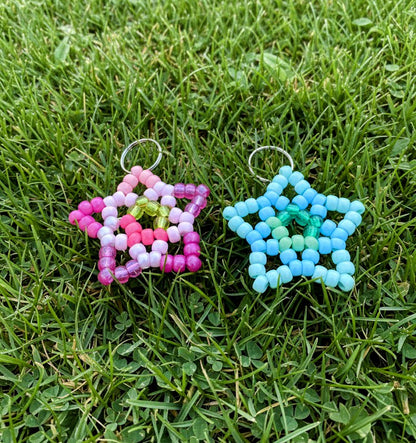 Customizable, Handmade Star Candy Keychain - Made to order