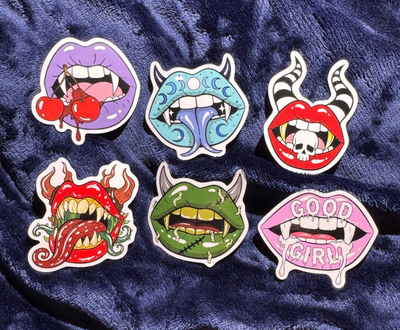 Cursed Kisses 6 Sticker Pack