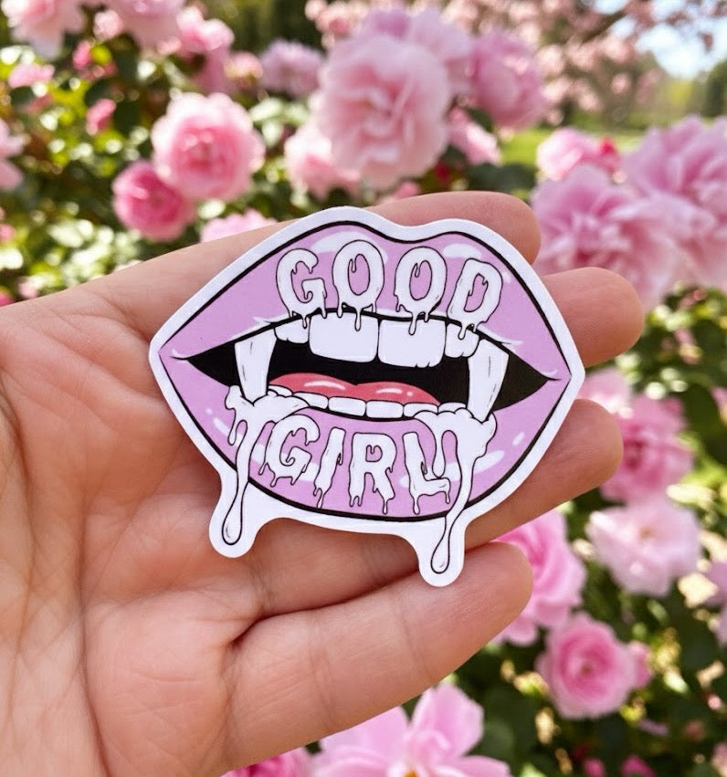 Good Girl lips sticker
