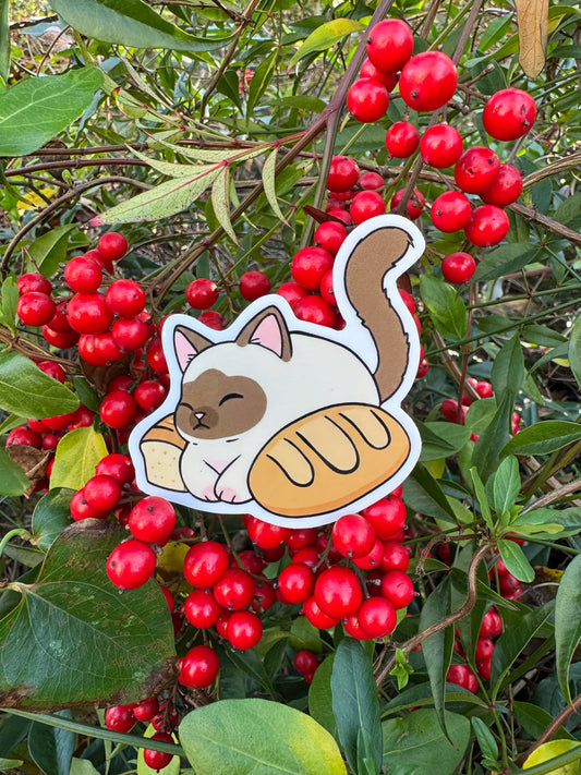 “I Loaf you” Kitty Vinyl Sticker