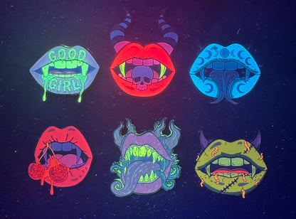 Candied Cherries Lips Enamel Pin