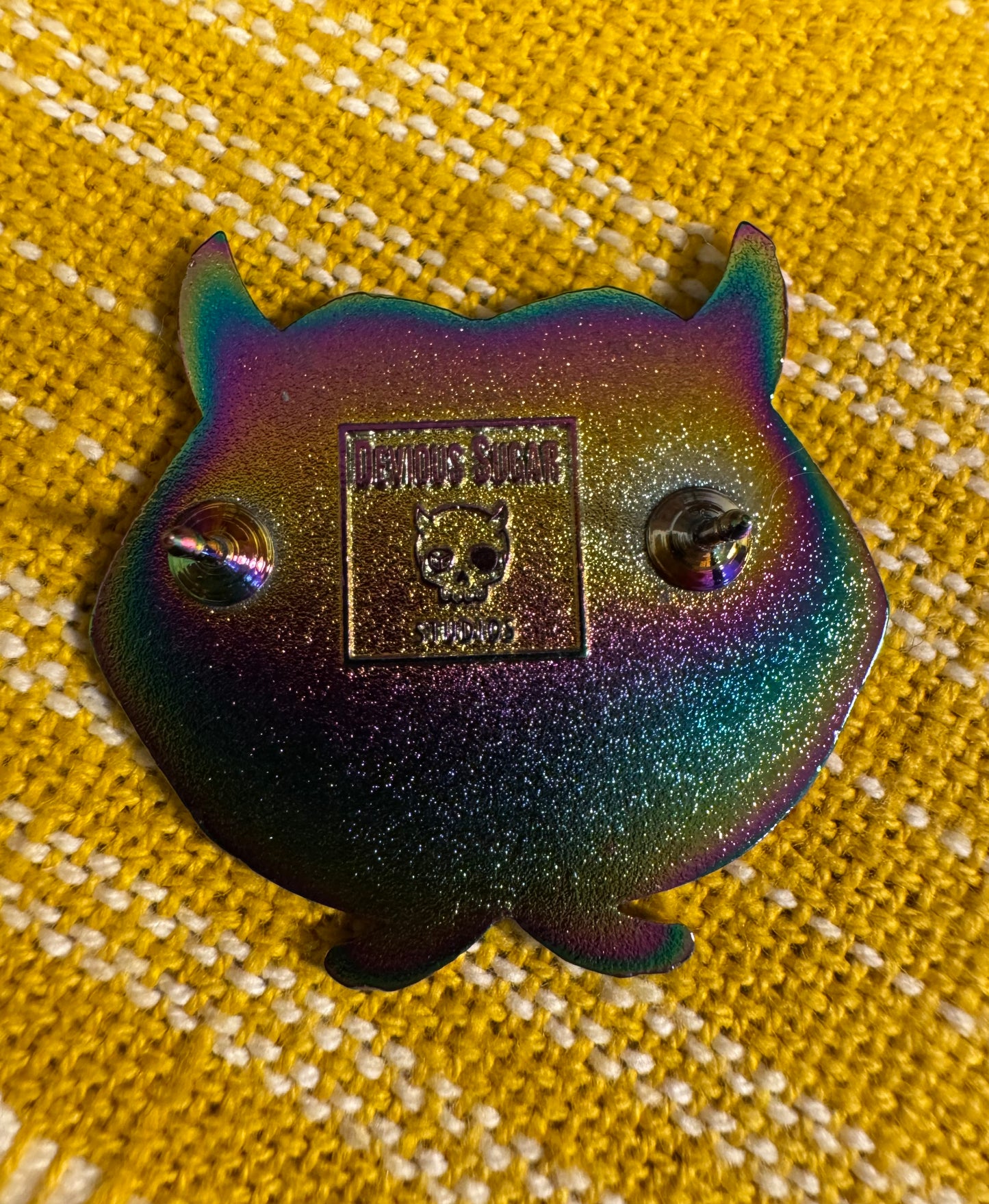 Black Void Moon Phase lips Enamel Pin