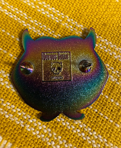 Black Void Moon Phase lips Enamel Pin